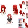 Bocchi, der Stein! Kita Ikuyo Rote Cosplay-Perücke für jeden Hautton