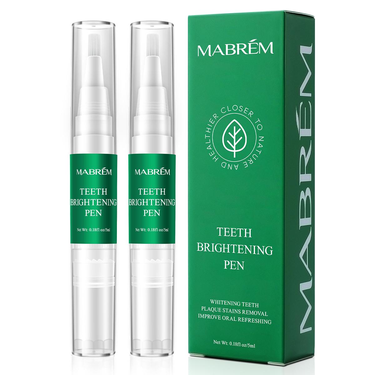 

MABREM Отбеливающий карандаш для зубов - Отбеливает и очищает зубы 5 мл 2pcs