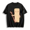 Cute Log Character Print Casual Top For Daily Wear Pure Cotton T-shirt