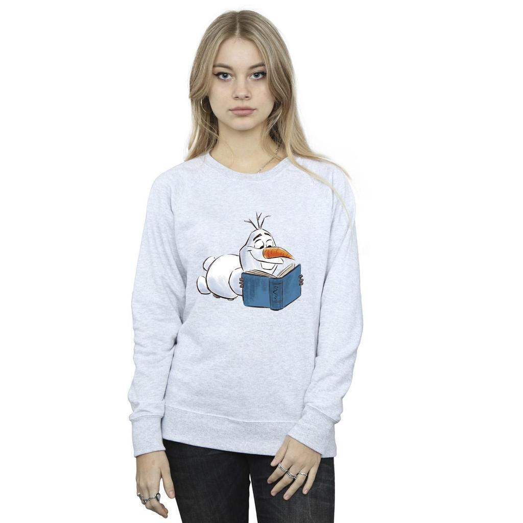 Disney Frozen Olaf Reading Sweatshirt for kvinner/damer