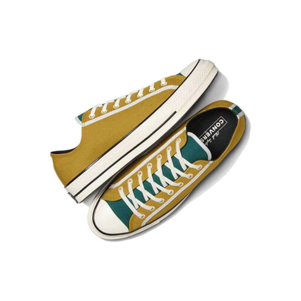 Converse Chuck 70 Ox Hidden Trail Round Toe Comfortable Durable Low Top Canvas Shoes Unisex sneaker Yellow A05627C