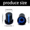 10Pcs Plastic Potentiometer Control Knob 6mm Shaft Hole Volumes Control Rotary Knob Replacement Guitar Pedal Knobs