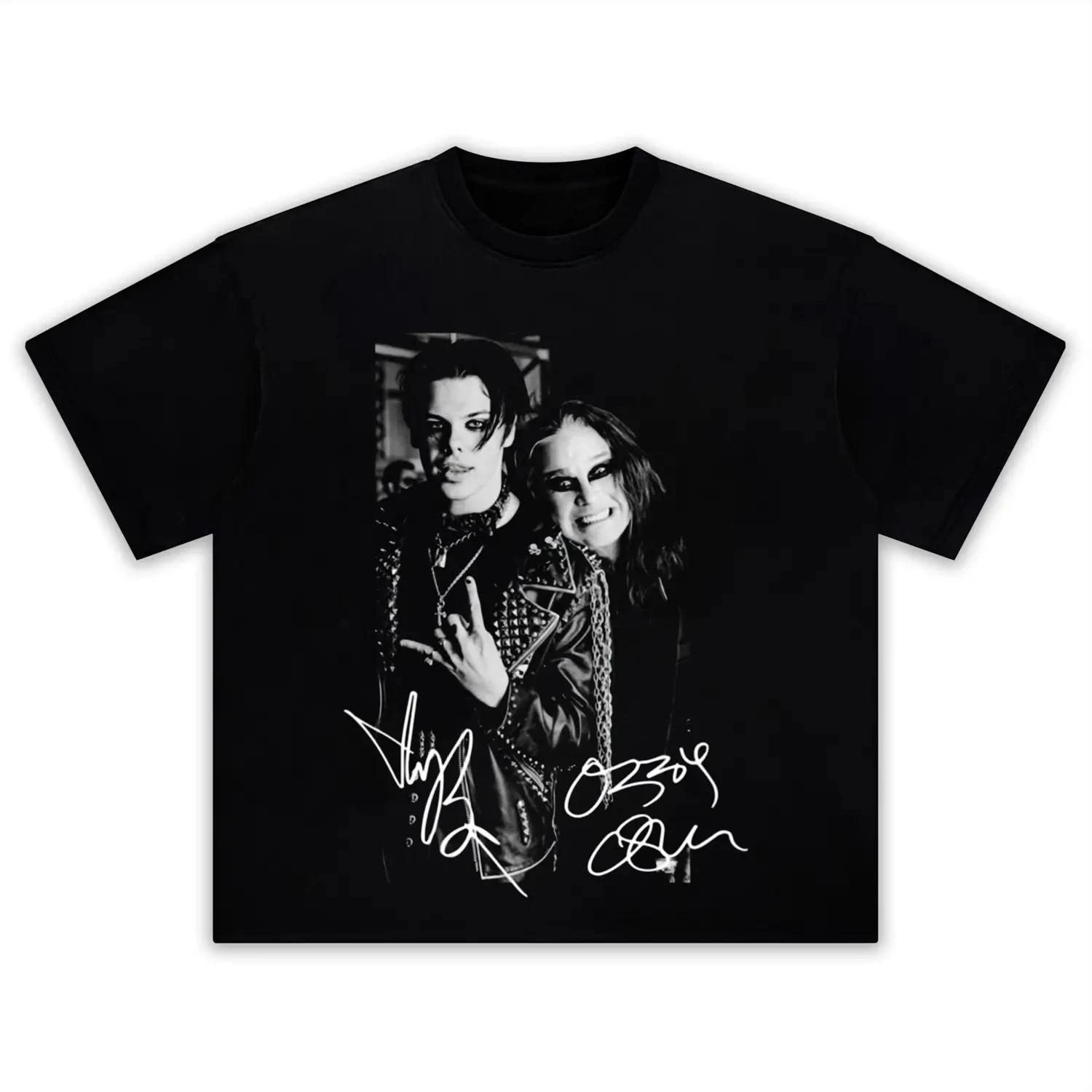 

2026 Summer Fashion Retro Style Singer YUNGBLUD Portrait Graphics Cotton Tshirt Unisex Short Sleeve Unisex s Shirt Streetwear 4XL