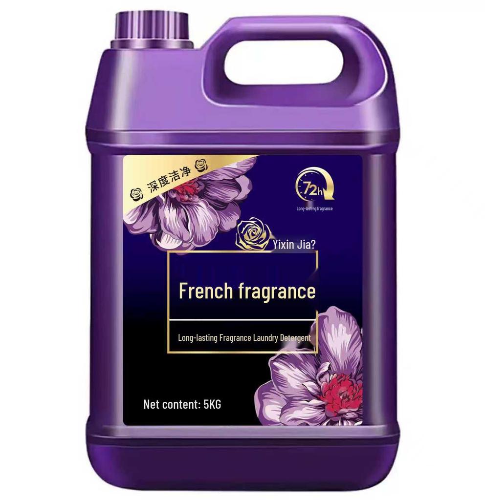 French Fragrance Laundry Detergent - Long-lasting Scent & Deep Cleaning, Large Barrel with Free Shipping
