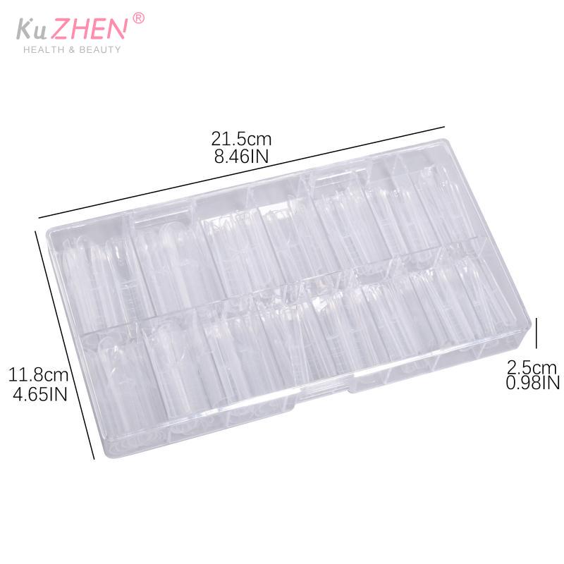 150Pc New Quality Space Hollow 3D French Extension With Scale Nail Mold Nail Dual Forms Full Cover Reusable Nail Extension Molds