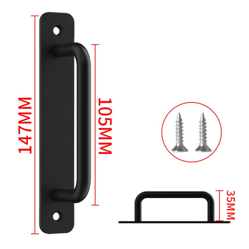 High Quality Brand New Exquisite Door Handle Hardware Handle No Punching 1PCS Aluminum Alloy For Barn For Sliding