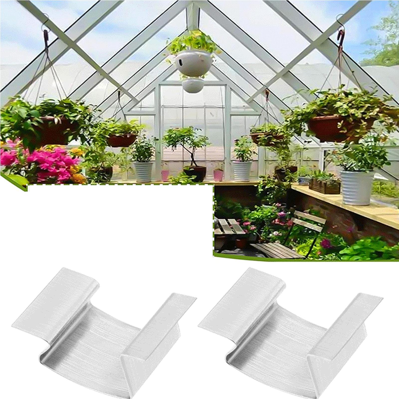 

Stainless Steel Greenhouse Glass Clips Glazing Repairs -resistant Spring Clips -proof Sturdy Garden Clips Maintenance one size срібний