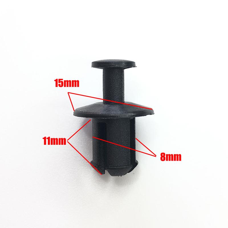 50Pcs Fan Shroud Housing Rivet Retainer Clips Fasteners 17111712963 For BMW E30 E31 E32 E34 E36 E38 E39 E46 E53 X5 Vehicles