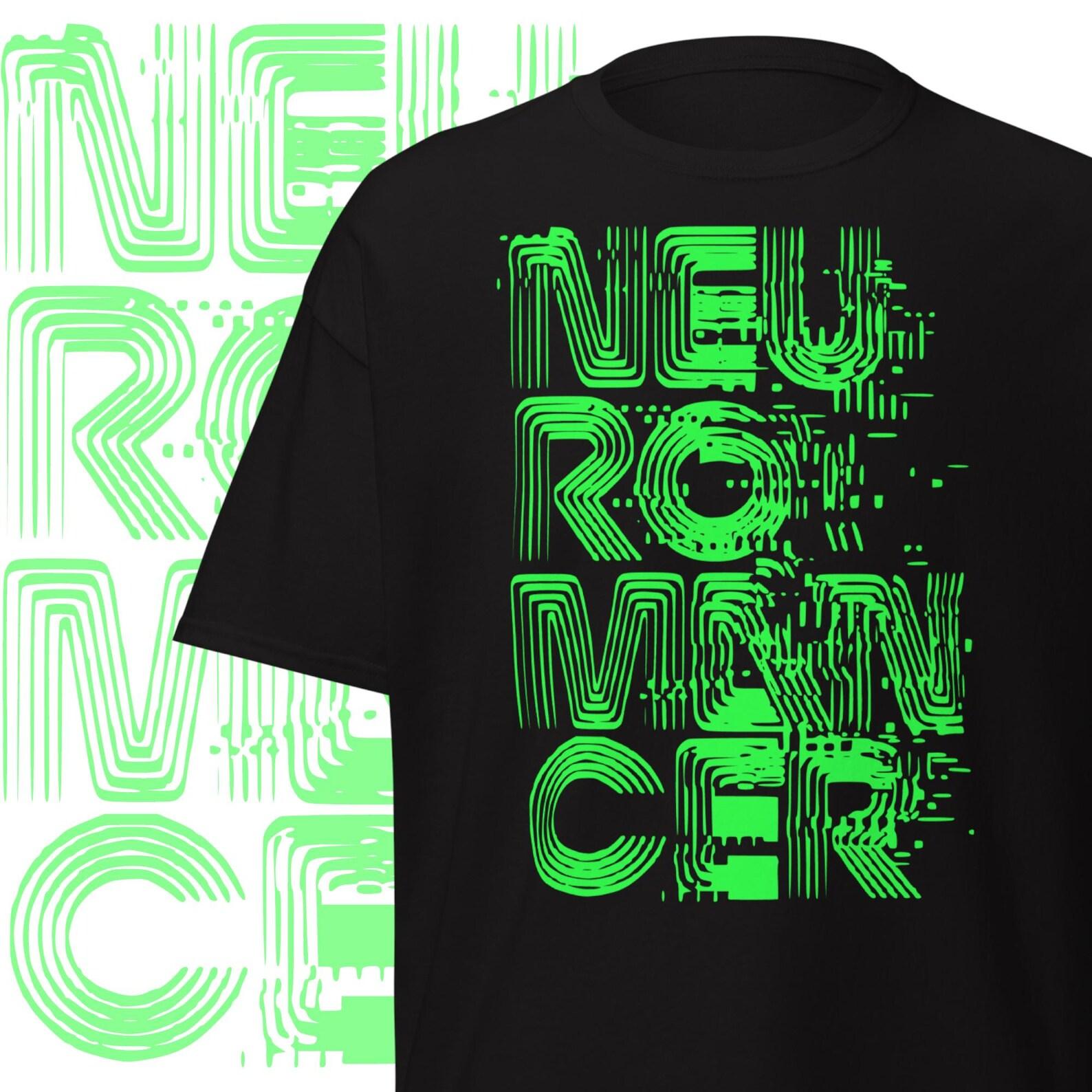 Neuromancer T-Shirt Cyberpunk Tee Science Fiction Clothing S