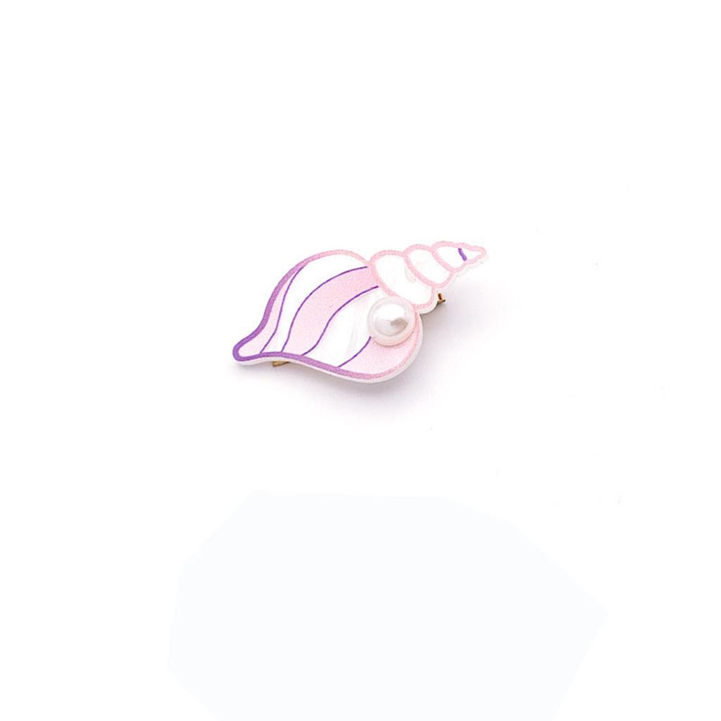 Uroczy Kolorowy Klips do Włosów ze Zwierzętami Moda Ryba Muszla Delfin Grzywka Klips Boczny Perła Małe Wsuwki do Włosów Kreskówkowe Spinki Codzienne Nakrycie Głowy