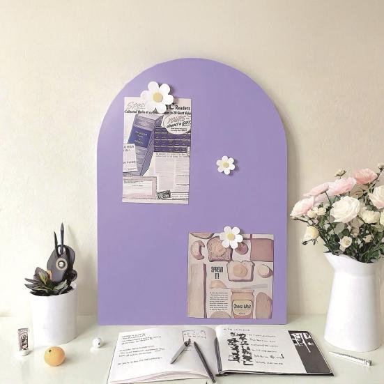 Magnetic Message Board Metal Bulletin Board Magnet Display Stand for Home School Office Fitness Tracking Meal Planning Whiteboard