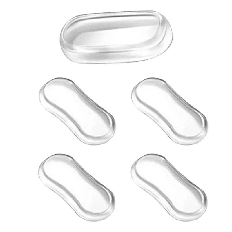 

5PCS Silicone Toilet Seat Bumpers Shockproof Lid Pads Strong Adhesive Bathroom Protective Pads Replacement Parts Durable