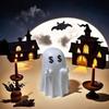 Halloween Ghost Figurine Middle Finger Ghost Ornament Resin Flip The Bird Ghost Statue for Desk Home Office Bathroom