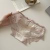 Mesh Transparent Lace Panties Seamless Lace Bow Briefs Thin Underwear for Women  Summer