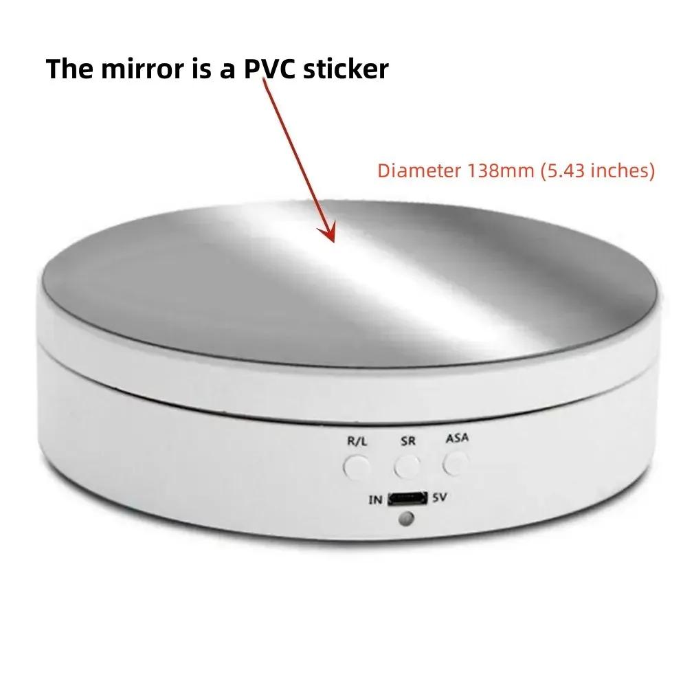 3 Speed Electric Rotating Display Stand 360 Degree Jewelry Turntable Rotating Base Rotary Table for Photography Video Shoot Prop