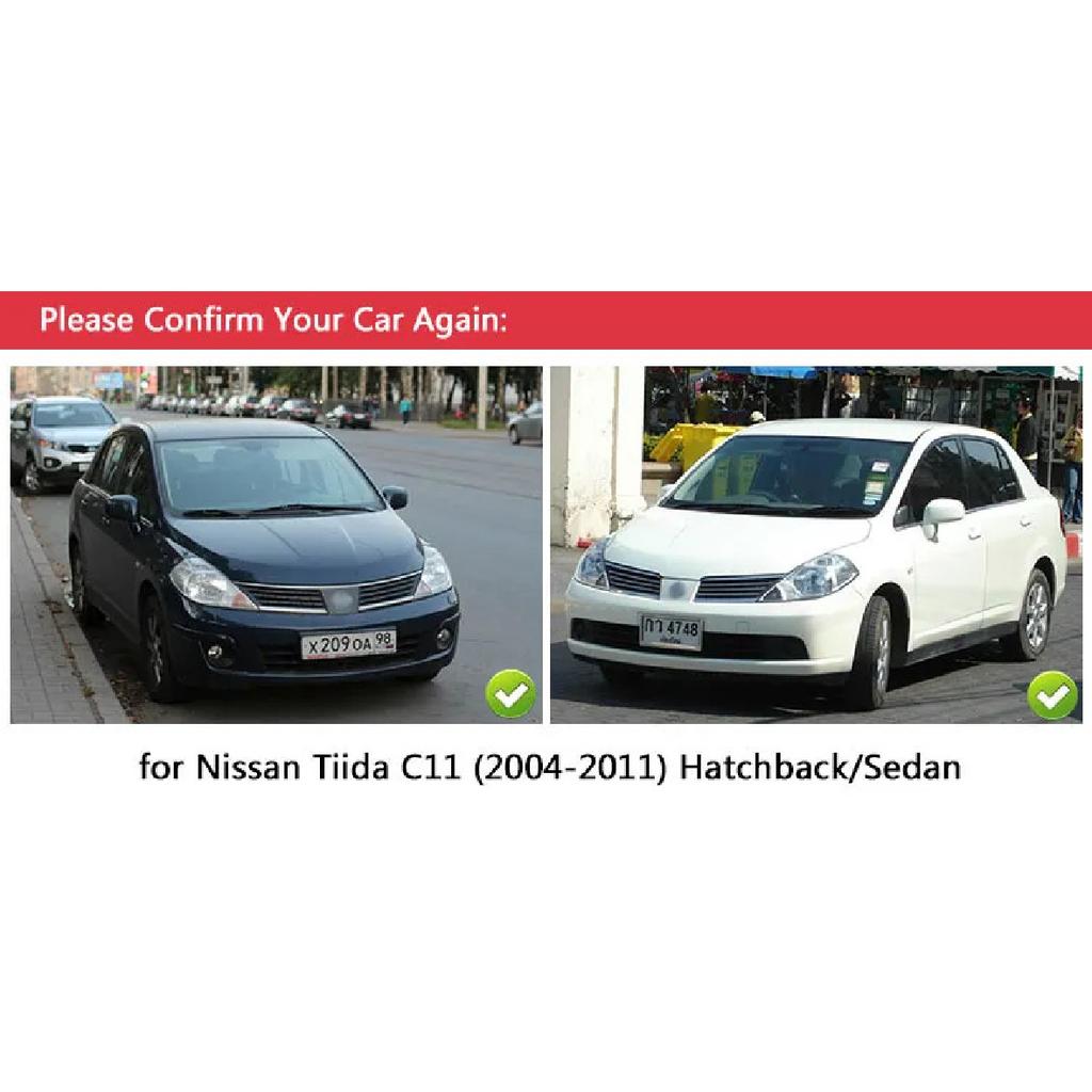 For Nissan Tiida C11 2004-2011 Chrome Door Handle Covers Tiida Latio Versa Trazo Sedan 2006 Accessories Stickers Car Styling