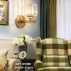 Modern American Crystal Wall Lamp - Bedside, Living Room, Hallway Decorative Light Fixture