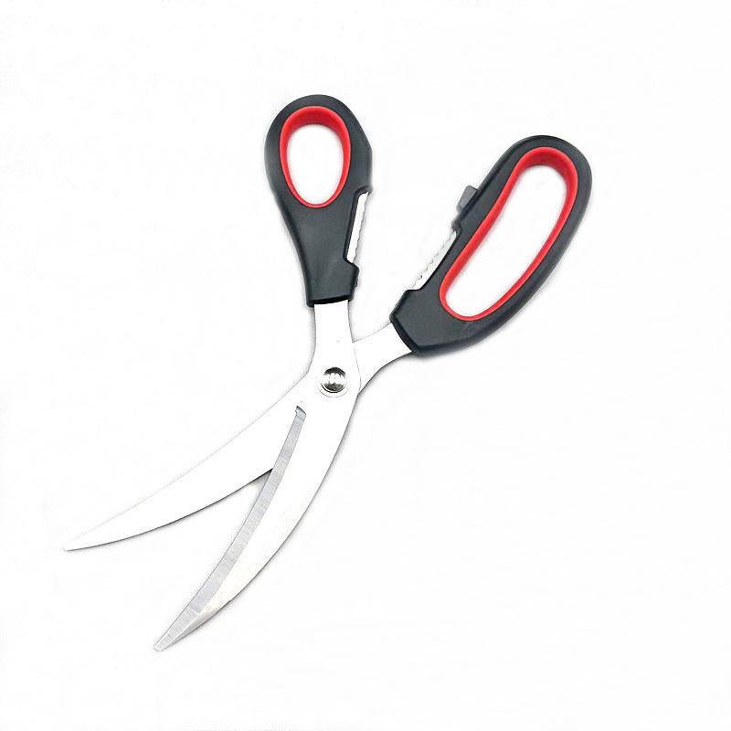 Korean Style BBQ Multi-functional Grill & Meat Scissors with Bottle Opener - Ideal for Chicken, Steak, and More