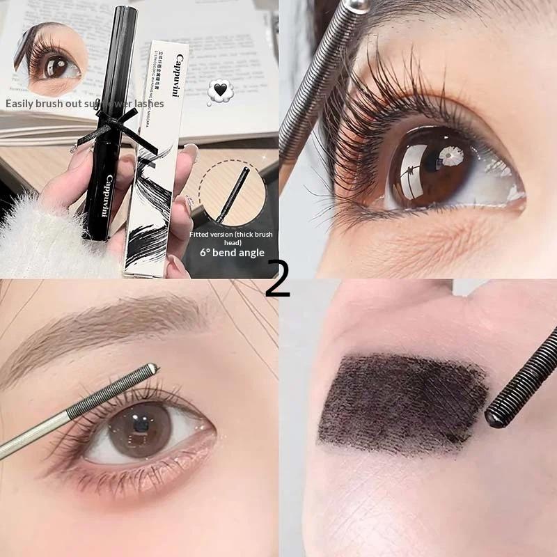 Cappuvini 3D Metal Mascara Lash Lift Smudge-Proof & Waterproof All Day Curling Voluminous Lashes Non-Clumping Eyelash Extensions