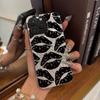 Acrylic Back TPU Bumper for Iphone 12 18 Pro Max 17 Pro Air 11 15 XR XS Max 16 Plus 14 13 Black - and - White Lips Hone Case Shockproof Cover