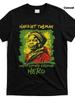 A Trendy Big Size Men's Casual T-shirt Featuring a Bold Graphic Design. The Shirt Showcases an Artistic Portrait with the Phrases  HARRIET TUBMAN  and
