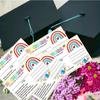 50pcs Rainbow Teacher Incentive Cards - Positive Behavior Motivation Notes for Students - Classroom Rewards