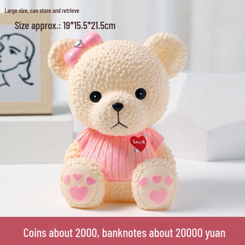 

2024 Животное Медведь Копилка для детей 3-10 лет: Учит навыкам сбережения