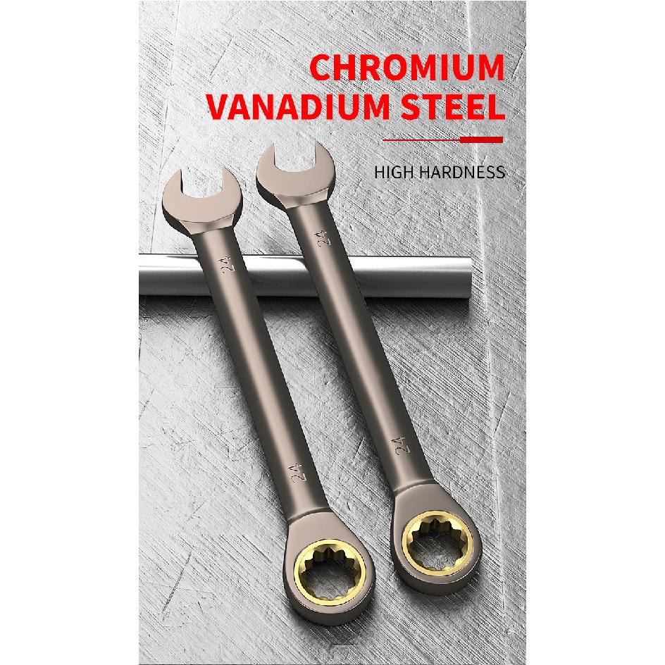 12 stücke/6 stücke Dual-use-Ratsche Kopf Schnell Wrench Set Hardware Werkzeuge 72 Zähne Großhandel 180 Grad Rotation