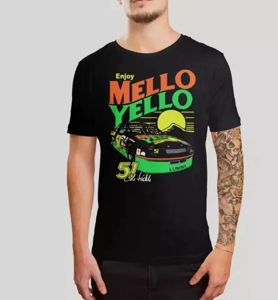 Mello Yello Racing 100% Cotton T-shirt Mens Tees Top, Race Car, Days of Thunder, NASCAR tee, Car Racing 90 S