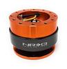 NRG Gen Steering Wheel Quick Release Kit Orange Body Titanium Chrome Ring SRK-200OR 2.0 - &