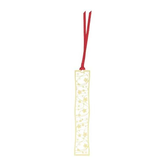 Sakura Blizzard Bookmark WAG001 - Durable Metal, Beautiful Japanese Pattern Design, Practical Stainless Steel, Tall Silhouette
