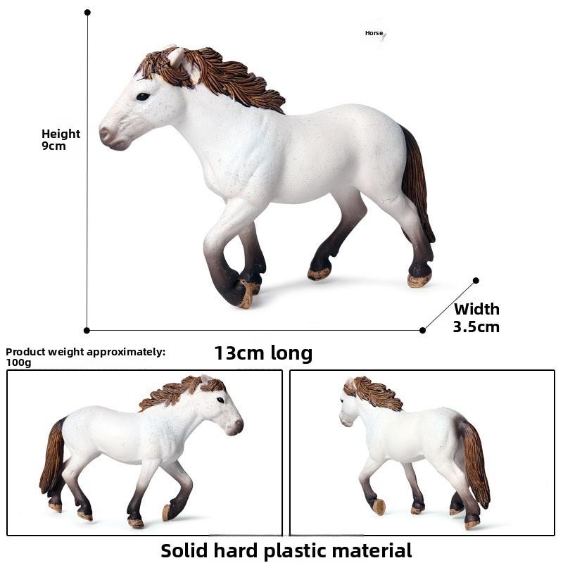 Wild Animal Model Kids Educational Toy Plastic Horse Figurine For Children Play