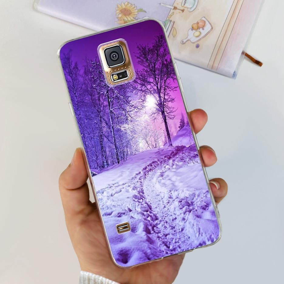 For Samsung Galaxy S5 Case G900F G900I G900M G900A G900T Cute Painted Cover Soft TPU Phone Case For Samsung S5 S 5 GalaxyS5 Bags
