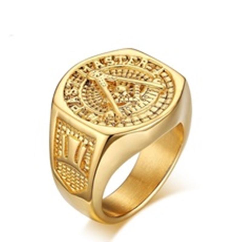 European and American Fashion Religious Men's Punk Style Ring