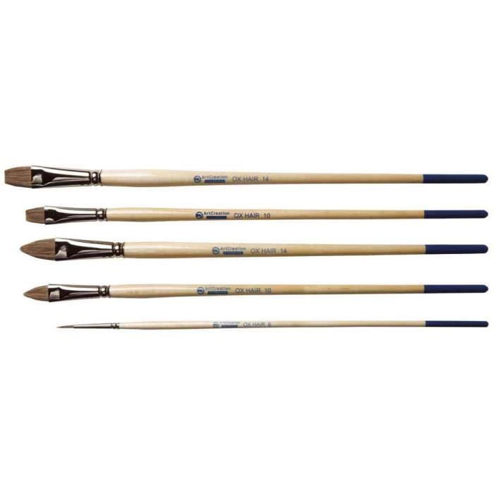 Set de pinceaux - ROYAL TALENS - ArtCreation ELEMENTS - 5 pièces - Poils d'oreille de boeuf - Mixte