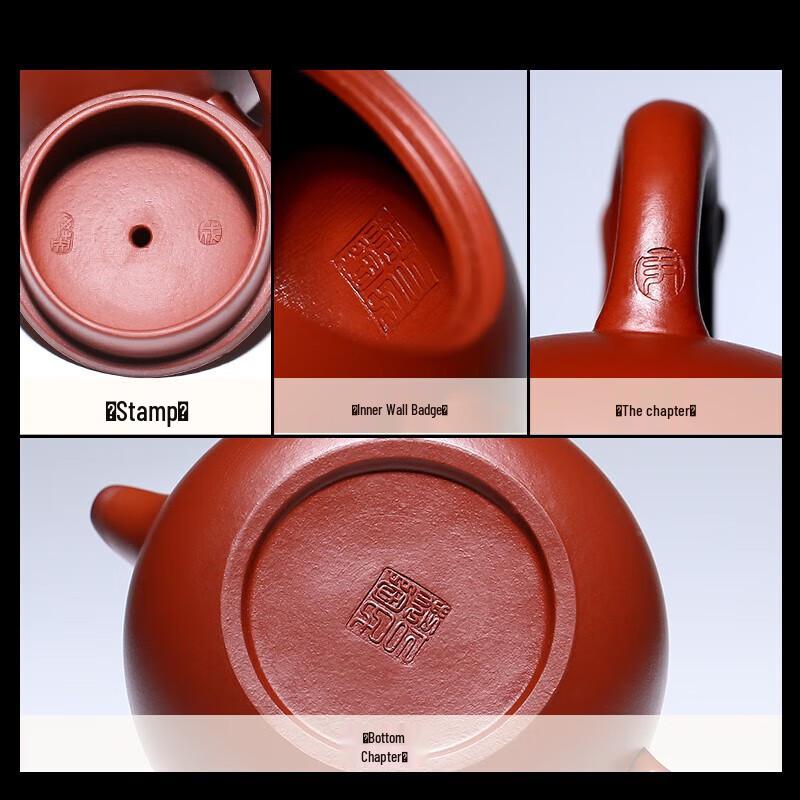 Gold Inlaid Jade Ruyi Xishi Zisha Tea Set