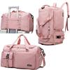 Borsa da palestra sportiva, da viaggio, asciutta e bagnata, per donna, da viaggio, per fitness, all'aperto, da weekend, da piscina, a tracolla