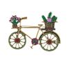 Creatieve Fiets Broche voor Dames Heren Mode Strass Bloemenmand Broches Spelden Sieraden Accessoires Feest Cadeaus 2025