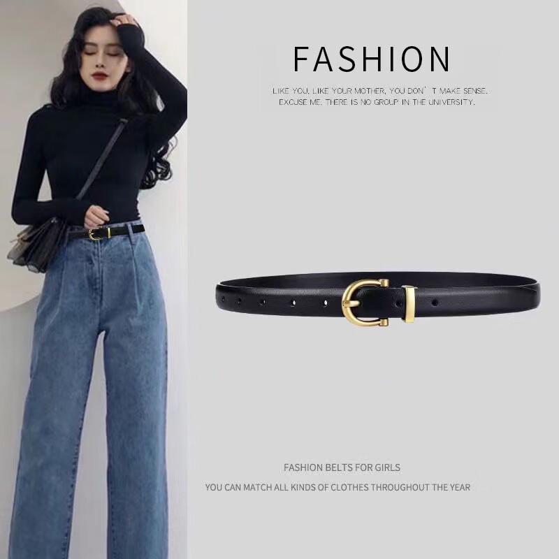 

Half-smoke Women s Versatile Pin Buckle PU Belt 100cm
