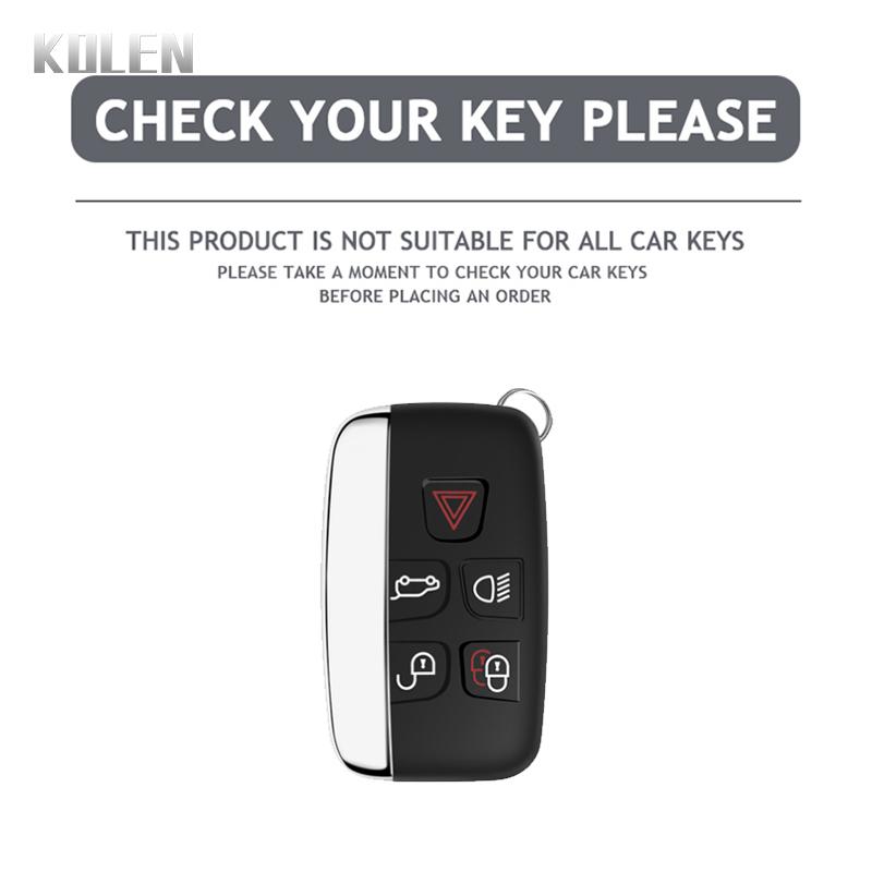 Plating TPU Car Key Case Shell Cover Fob for Land Rover Range Rover Evoque Sport Freelander Discovery Velar for Jaguar XE XF XJ