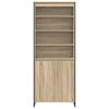 Tall Cabinet in Sonoma 79 x 36 x 200 cm Particleboard
