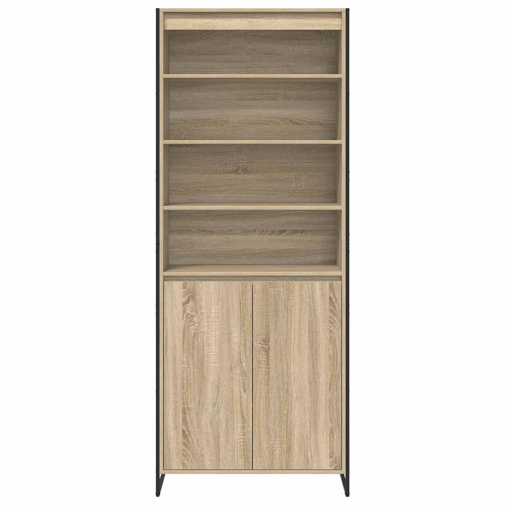 Tall Cabinet in Sonoma 79 x 36 x 200 cm Particleboard