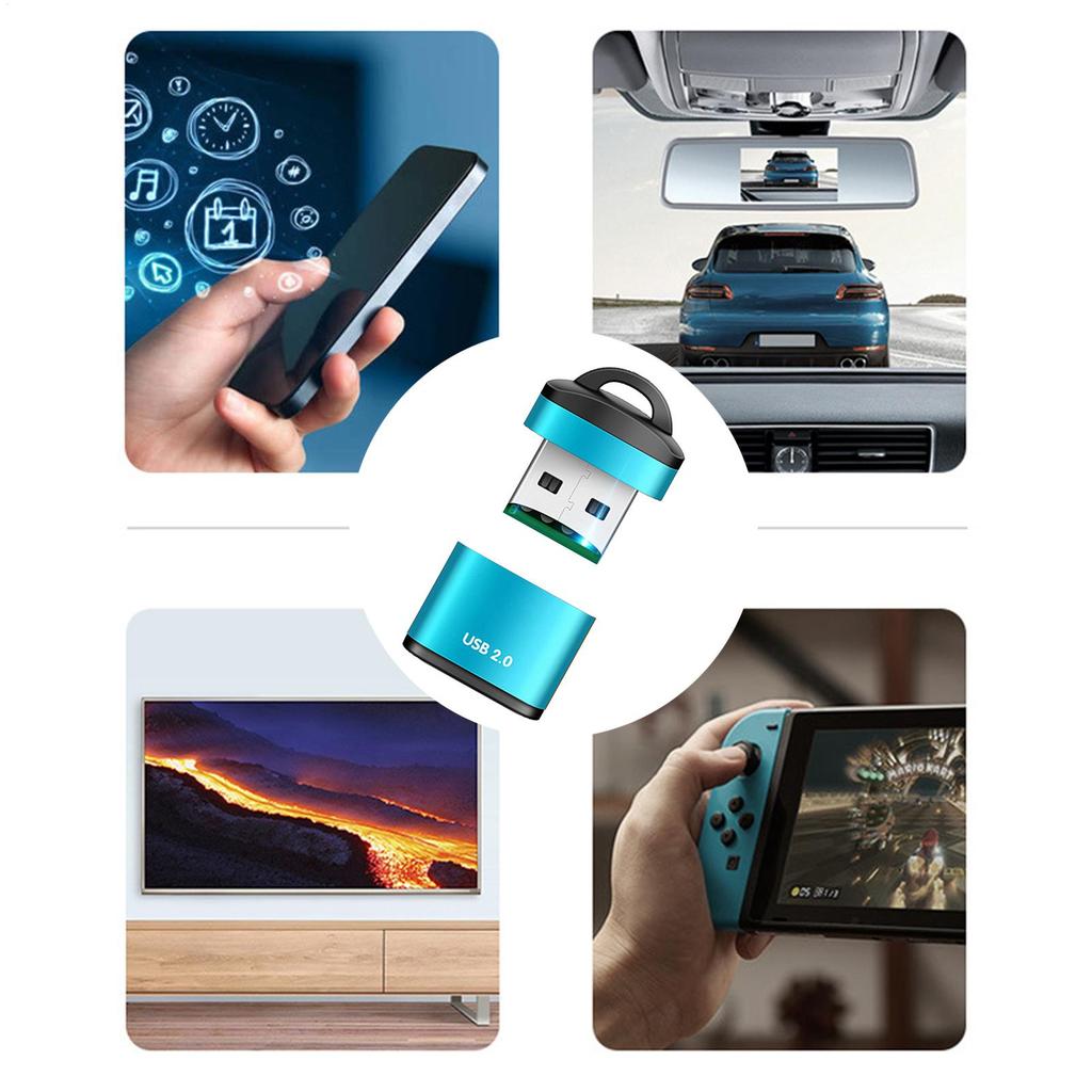 USB Compact Flash Card Reader Fast Data Transfer Portable Adapter Mini Memory Card Reader Plug And Play Device For Computer