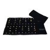 High-quality All-black Velvet Jewelry Storage Display Serie Roll Bag Ring Earring Necklace Watche Portable Storage Display Bag