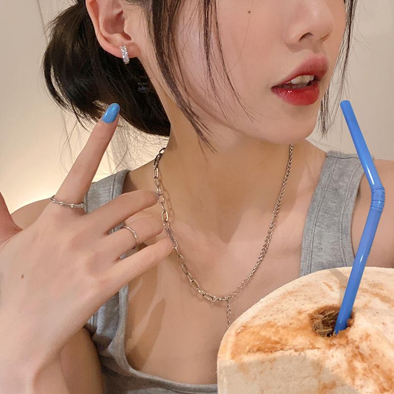 Women's Zircon Ear Hoops & Cuffs - Summer Cold Style Earrings & Studs