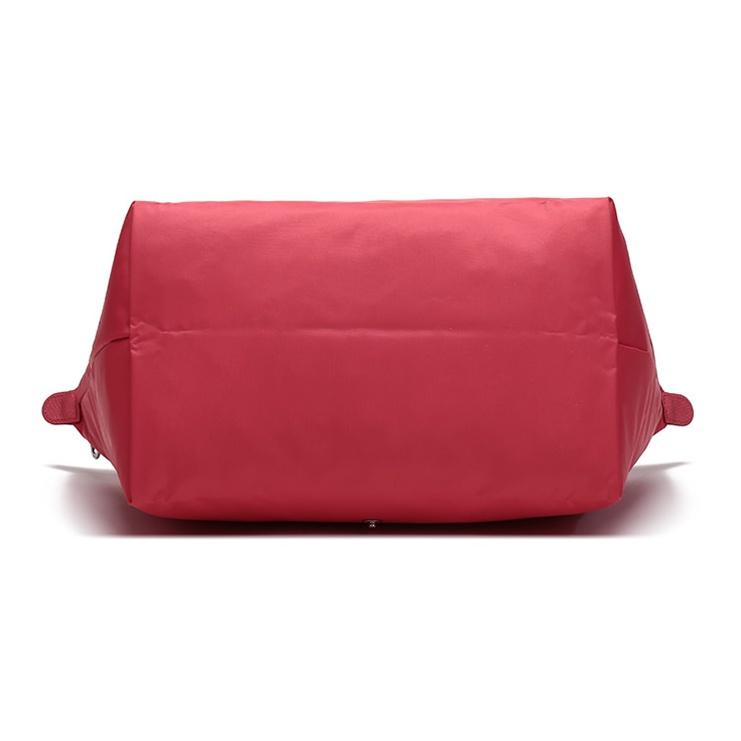 Longchamp Le Pliage 31 Canvas And Leather Tote Bag Women Tote Pomegranate 1899619P35