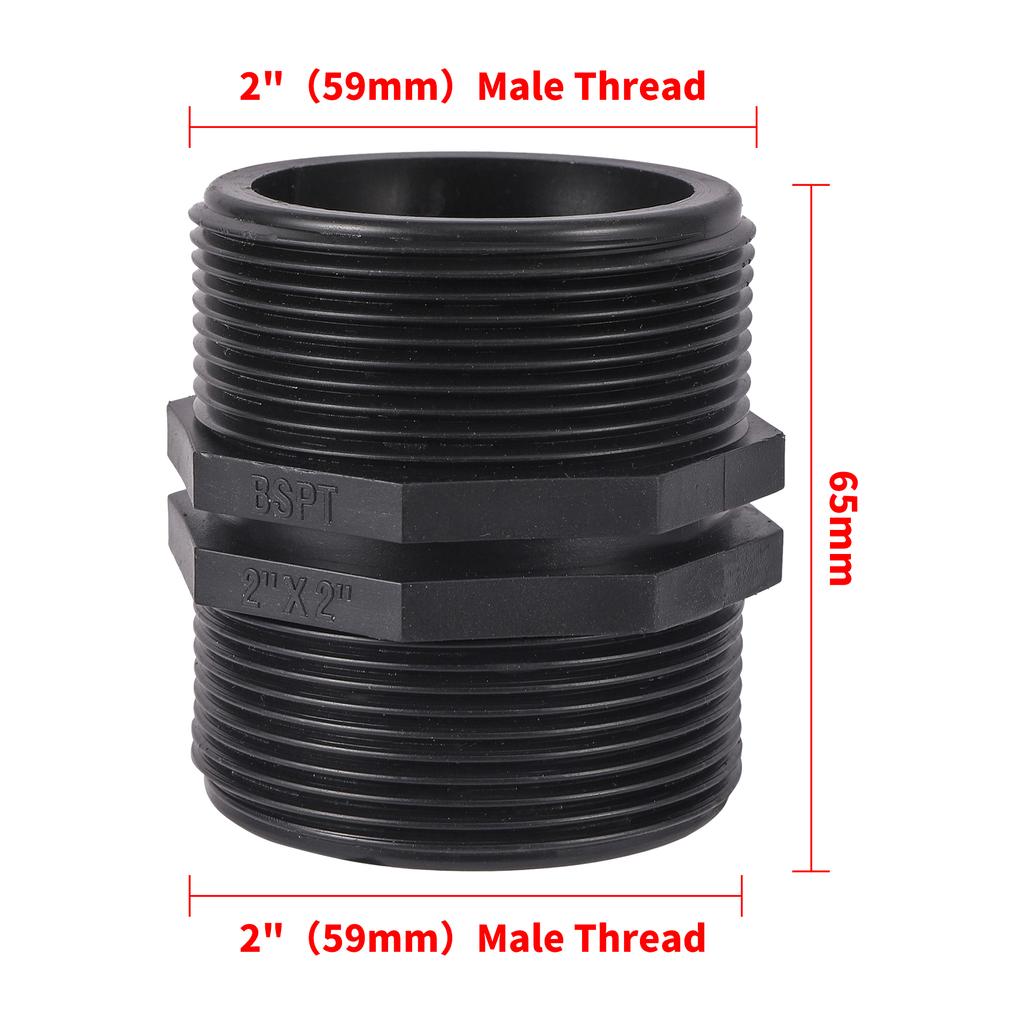 BSP Male Equal Adapter 1/2"3/4" 1"-2.5" Garden Irrigation Water Fitting Hose Barb to Pipe Fittings Aquarium Fish Tank Fittings