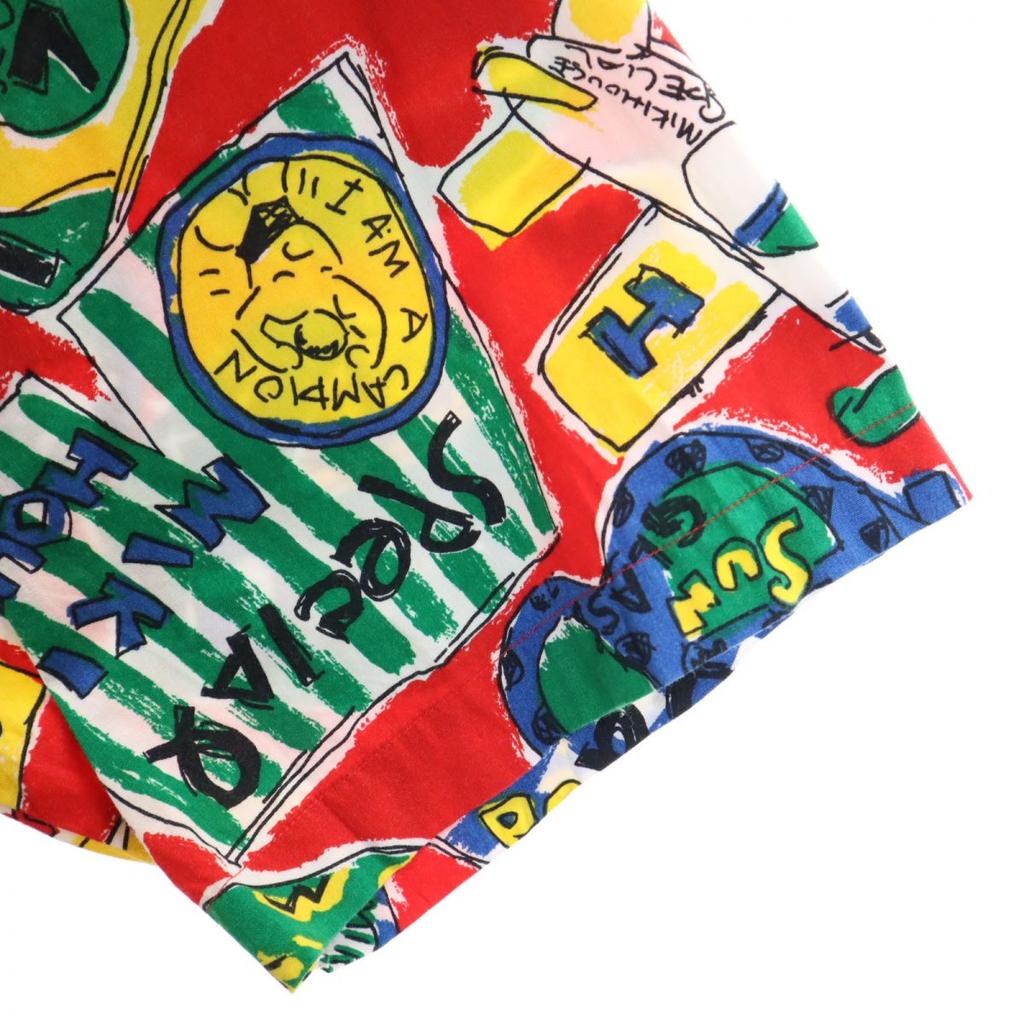 mikihouse made in Japan Overall handle Short sleeve Open collar shirt M Men's Used