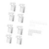 8/12Pcs Wardrobe Closet Rod Bracket Wire Rack End Bracket Wire Shelf Corner Support Bracket Easy to Installation