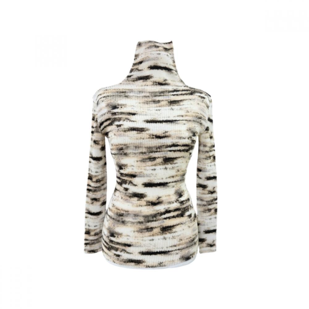 Specchio High Neck Long Sleeve Tee Sunset Cloud Pattern 452 162